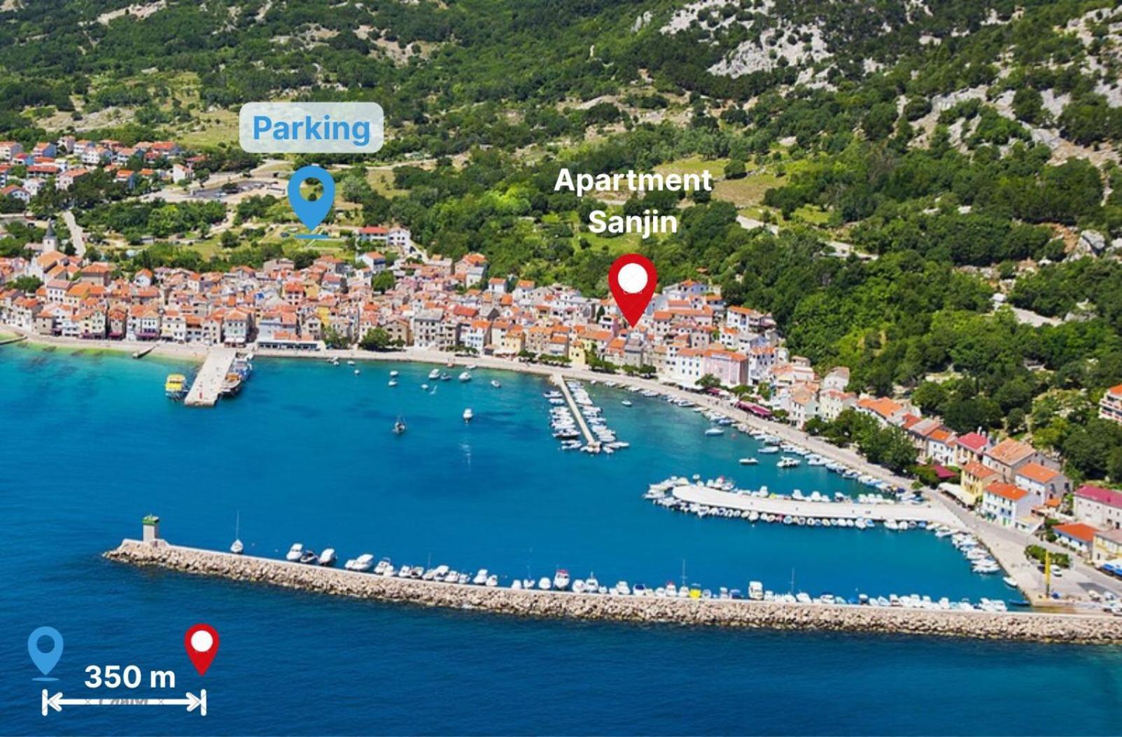 Apartment Sanjin With Sea View Baška Exterior foto